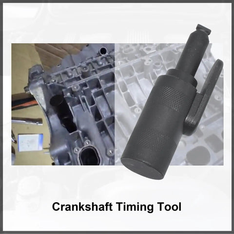 Volvo Camshaft And Crankshaft Timing Locking Tool Kit Pro Grade Set crankshaft tool close-up for engine alignment