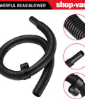 Beefy 4 Ft Vacuum Hose 1-1/4 Inch Diameter For Wet Dry Vacuums Durable Black Replacement Universal Fit For Shop Vac And Other Brands