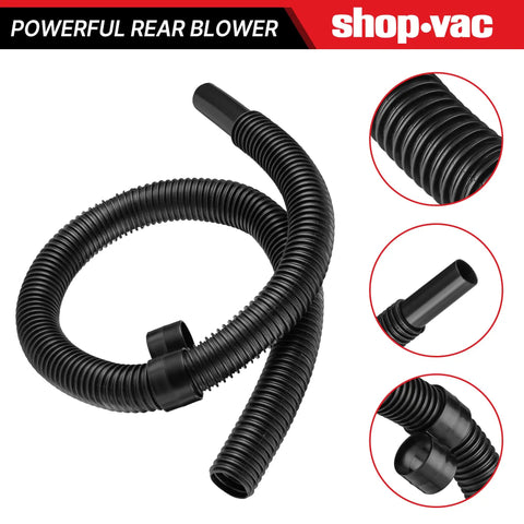 Beefy 4 Ft Vacuum Hose 1-1/4 Inch Diameter For Wet Dry Vacuums Durable Black Replacement Universal Fit For Shop Vac And Other Brands