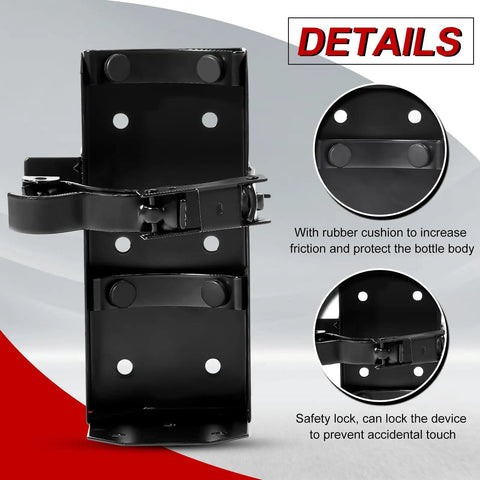 Heavy Duty Fire Extinguisher Wall Mount Bracket For Home Car Truck And Boat Fits 5 Lb Dry Extinguisher Rock Solid Metal Holder