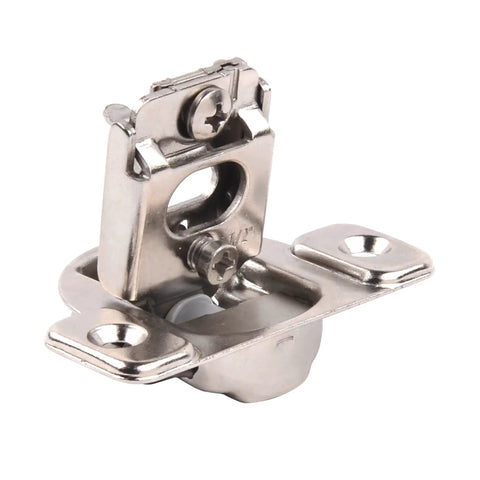 Soft Close Cabinet Hinges Half Inch Overlay Nickel Plated Steel 50 Pack With Mounts For Kitchen Cabinets And Vanities No Squeak