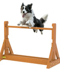 Dog Agility Set With Wooden Jumps And Hurdles, Backyard Obstacle Course Training Gear For Dogs, Adjustable Height Hurdles
