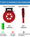 Battery life and features of Pipe Blockage Locator Sensor Wall Scanner For Water Pipes And PVC Or Metal Lines With 30 Cm Penetration.