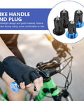 Heavy Duty Aluminum Bike Handlebar End Plugs Locking Design Stops Bars From Falling Off Lightweight Cycling Gear Plug For Your Ride on bicycle handlebar
