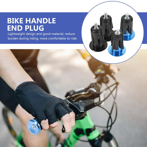 Heavy Duty Aluminum Bike Handlebar End Plugs Locking Design Stops Bars From Falling Off Lightweight Cycling Gear Plug For Your Ride on bicycle handlebar