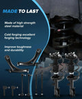 Front Struts Suspension Kit For Dodge Caliber 2009 2010 2011 2012 And Jeep Compass Patriot 2007 2017 Bolt In Front Shocks And Struts Assembly For A Smooth Ride And Solid Handling Heavy Duty Upgrade, steel struts and tie rods