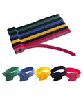 80 Piece 6 Inch Multi Color Reusable Cable Ties Cord Straps For DIY Friendly Multi Purpose Wire Ties Cord Wrap Hook And Loop Organizer