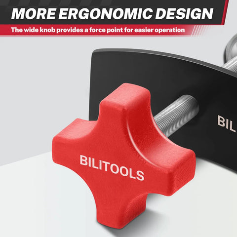 Close-up of No Fuss Brake Caliper Compression Tool For Pad Replacement, Caliper Piston Compressor Tool by BILITOOLS, ergonomic handle.