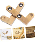 Heavy Duty Invisible Pivot Hinges For Wood Doors Slick Concealed Self-Closing Bronze Finish 2 Pack Hidden Pivot Hardware