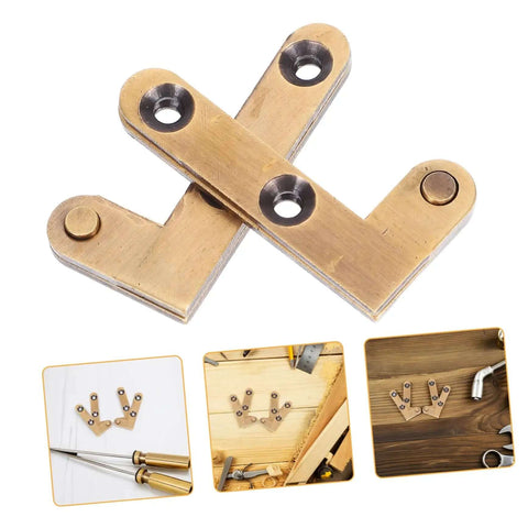 Heavy Duty Invisible Pivot Hinges For Wood Doors Slick Concealed Self-Closing Bronze Finish 2 Pack Hidden Pivot Hardware