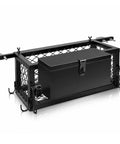 Shop Tough Tractor Tool Box 24 X 10.5 X 10.5 Inch Rugged Iron Mesh Farm Basket Organizer For Heavy Duty Gear And Tools Secure Ranch Grade Storage Holder Multi Function black iron mesh tractor storage box with hooks