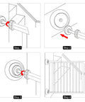 Installation guide for 4 Pack Baby Gate Wall Protector Cups For Child Safety And Pet Gates Frosted Matte Non Slip Guards