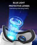 Hit Different 3D VR Headset With Insane Bluetooth Controller Packing Sick 110 Degree Wide Angle Anti Blue Light Lenses close-up of protective lenses