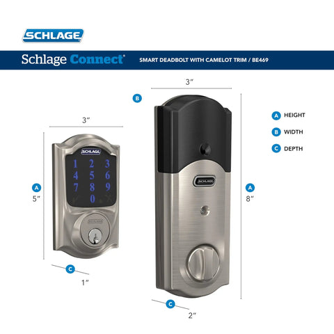 Top Notch Smart Deadbolt Lock Featuring Keyless Entry And Sleek Satin Nickel Finish Paired With No Sweat Setup For Rock Solid Home Security And Simple Z Wave Integration