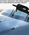 Top Shelf Windshield Washer Pump With Heavy Duty Grommet Ready To Go Direct Fit Replacement For Chevrolet Gmc Buick Cadillac Pontiac Cars And Trucks Runs Like A Charm Every Single Day with spray effect visible on windshield