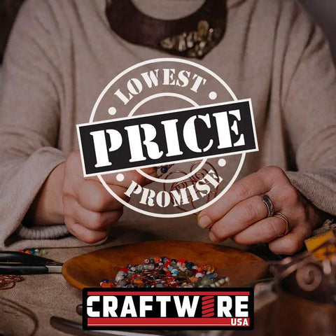 Person crafting jewelry with Square Bare Copper Wire 99.9 Percent Pure Dead Soft 20 Gauge Bright Finish 25 Feet Long CDA 110