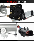 Front Left Driver Side Power Window Regulator With Motor Assembly For Dodge Durango 1998 2003 And Dakota 2000 2004 Direct Fit Plug And Play Front Door Replaces 741649 5066431AC Easy Install close-up with wiring connector