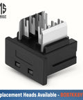90 Degree Angled Cat6 Keystone Punchdown Tool Set With replacement head attachment for RJ45 jacks