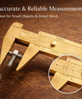Brass Mini 80mm Double Scale Caliper Handy Portable Sliding Gauge For Gemstones And Jewelry Making Bead Measuring Tool