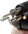 Close-up of Industrial 300 Watt Soldering Gun Kit With Pro Grade Build And Quick Heat Up Durable Metal Body showing soldering tips