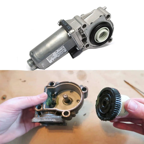 BMW Gear Box Servo Actuator Beefed Up Repair Kit With 2x Gear And 1x Jack For Servo Motor Transfer Case Fits X5 E53 E70 And X3 E83 Models