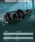 Front Strut Assembly For Toyota Corolla 2014 2015 2016 2017 2018 FWD Complete With Coil Spring Upper Mount Boot Bumper Kit