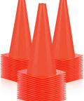 24 Piece 12 Inch Traffic Cone Set, Plastic Construction Safety Cones For Parking Lot, Sports Training, Road Traffic Control, Construction Caution