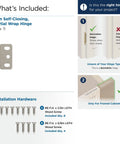 Slick Satin Nickel Decorative Ball Tip Cabinet Hinge For 3 4 Inch Doors partial wrap hinge with installation hardware included.