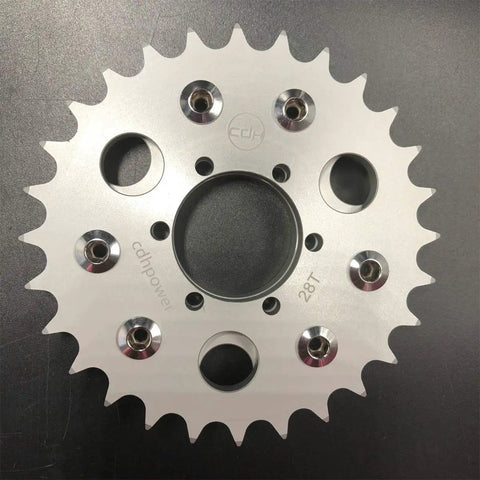 Disc Brake Rotor Adapter And 28T Sprocket For Gas Powered Bicycle Fits 48cc 66cc 80cc Motorized Bicycles With A6061 Aluminum