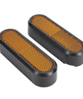 Rear Side Wheel Cover Reflector Replacement Kit For Electric Scooters Left And Right Pair Rugged ABS Construction
