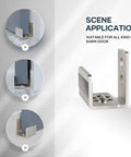 Sliding Barn Door Bottom Floor Guide U Shape With Flush Flat Bottom Easy Install Wall Mounted System For Doors And Cabinets