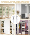 Image showing Six Piece Bi Fold Door Top Roller Guide Wheel And Top Pivot Spring Loaded Bifold Door Hardware Repair Kit installed in various door applications.