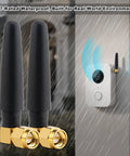 433MHz Omnidirectional SMA Male 3dBi Thumb Antenna For Ham Radio And LoRa IoT Smart Home Sensors in use under rainy conditions