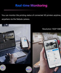 Nebula Camera For 3D Printers Real Time Monitoring With Night Vision And Time Lapse Video Plug And Play Setup Works With Sonic Pad Nebula Pad Ender 3 V3 KE V3 Plus Ender 5 Max CR 10 SE Halot Mage Pro displayed on PC and mobile device screens