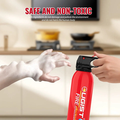 Compact Portable Fire Extinguisher For Home And Car 21 Oz Water Based Safety Gear That Suppresses Blazes Fast And Stops Hot Coals From Reigniting No Sweat Ready Inside Your Rig Or Campsite