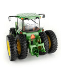 Rear view of Premium Die Cast One Sixteenth Scale 8300 Tractor Replica showing clear windows, rear duals, and three-point hitch.