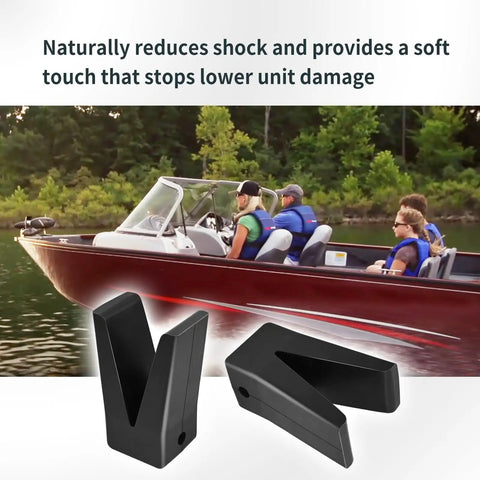 Transom Saver Rubber V Block With Hole For Outboard Motors Soft Touch Shock Absorber To Prevent Lower Unit Damage Fits Tracker Marine Boats Tough As Nails Durable Boat Protection Accessory For Long Lasting Vibration Reduction