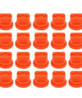Flat Fan Spray Tip For Agriculture, Pro Grade Even Spray Distribution Replacement Nozzles, 20 Pack