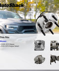 Rear Wheel Hub Bearing Assemblies With ABS For Nissan Rogue 2008 To 2013 And Rogue Select 2014 To 2015 Left And Right 2 Piece Set