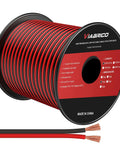 Hella Flexible 14Awg 100Ft Electrical Wire Cable Two Conductor Red And Black CCA Hookup Cord for LED Strip Lights on spool.
