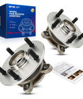 Pair Front Wheel Bearing And Hub Assembly For Toyota RAV4 And Camry Perfect Fit 2019 To 2023 AWD And FWD Models Venza 2021 To 2023 Avalon AWD 2021 To 2024 Premium Hub Assembly Set shown in packaging with components visible