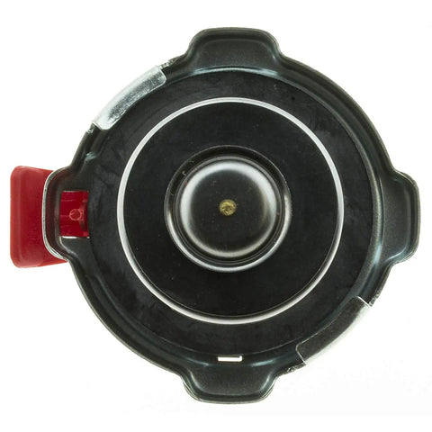 Top view of ST16 Safety Lever Radiator Cap Easy Install OEM Grade Replacement for various Dodge, Chrysler, Jeep, and Ram models