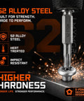 10 Piece 5 Point Security Torx Bit Set With Tamper Proof Star Driver Head in S2 alloy steel highlighting key features.