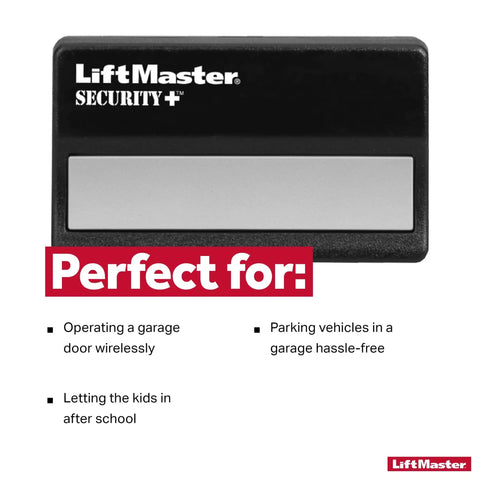 Security Plus 1 Button Garage Door Remote With Visor Clip Battery Included Easy Install Compatible With Sears Craftsman 390MHz