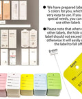 Colorful price tags and sizing labels for Clothing Tag Gun Kit With 6 Steel Needles 5000 Barbs And 500 Price Tags Label Applicator.