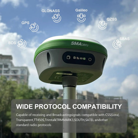 RTK GPS Survey Equipment With 1 cm Accuracy For Drone Base Station Kit Including SMA26 PRO RTK Rover And Base in outdoor setting
