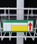 100 Pack Plastic Wire Shelf Label Holders 4 By 2.3 Inches Clear Price Tag Holder with double snap lock on wire shelf