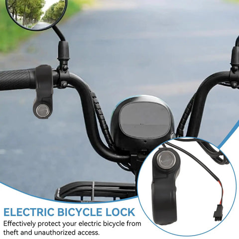 Thumb Throttle With Key Ignition For E Bikes And Electric Scooters, Twist Grip Handlebar Power Switch With Lock, Easy Install Plug And Play Accessory For Smooth Acceleration And Safer Daily Rides