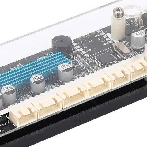 Close-up of GRBL 32 Bit CNC Engraving Control Board with Optimized Algorithms, showing detailed electronic components on the board.