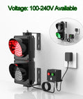 Heavy Duty Industrial Led Loading Dock Traffic Light Wall Mount Signal Lamp Automotive Warehouse featuring red and green lights with push button